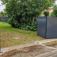 Portail double vantaux pliable avec son portillon